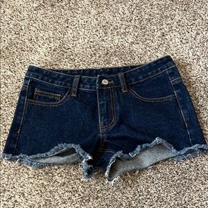 Brandy Melville Dark Wash Low Rise Shorts